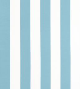 Cabana Stripe Fabric by Thibaut Spa Blue