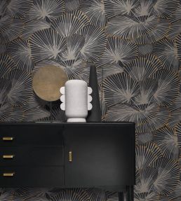 Cabaret Wallpaper by Casadeco Noir Reglisse