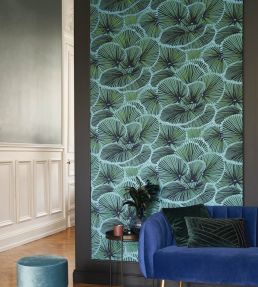Cabaret Wallpaper by Casadeco Vert Canopee