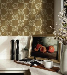 Cabbage Check Wallpaper by Josephine Munsey Alma and Edge Sand
