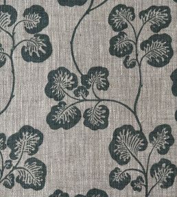 Cabbage Check Fabric by Josephine Munsey Mid Blue