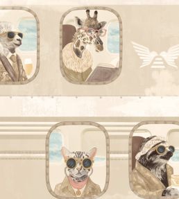 Cabin Class Wallpaper by Brand McKenzie Flax Stream