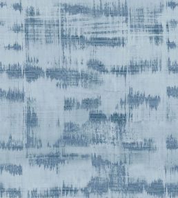 Cabin Vinyl Wallpaper by Christopher Farr Cloth Cobalt