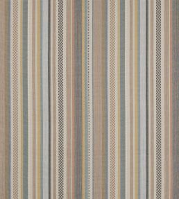 Cabrera Stripe Fabric by Jane Churchill Soft Blue/Taupe