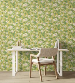 Cactus Bloom Wallpaper by Ohpopsi Chartreuse