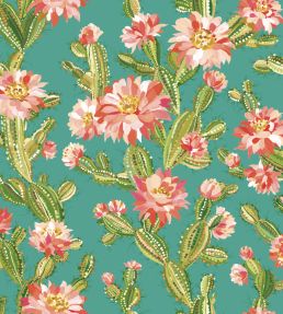 Cactus Bloom Wallpaper by Ohpopsi Jade Twist