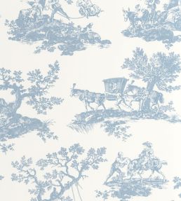 Cadence Wallpaper by Casadeco Bleu Porcelaine
