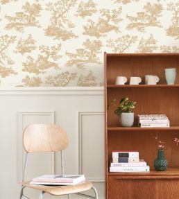 Cadence Wallpaper by Casadeco Camel