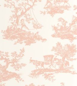Cadence Wallpaper by Casadeco Rose Poudre