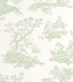 Cadence Wallpaper by Casadeco Vert Amande
