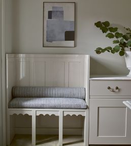 Cadiz Stripe Fabric by Jane Churchill Indigo/Copper