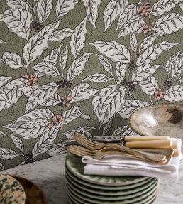Caffeine Wallpaper by Langelid Von Bromssen Hacienda Green