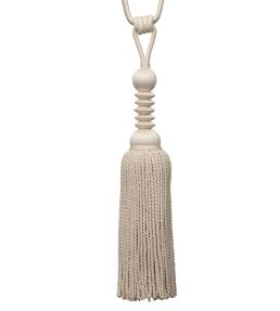 Caitlin Single Tassel Tieback Trimming by Samuel & Sons Cream
