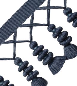 Caitlin Tassel Fringe Trimming by Samuel & Sons Caspian Blue