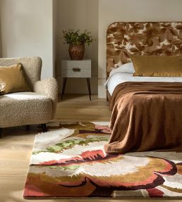Harlequin Calathea rug Amber/Brazilian Rosewood 142907140200 Amber/Brazilian Rosewood