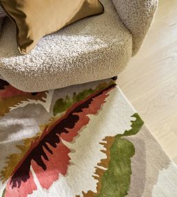 Harlequin Calathea rug Amber/Brazilian Rosewood 142907140200 Amber/Brazilian Rosewood