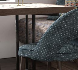 Calcutta Fabric by Warwick Graphite