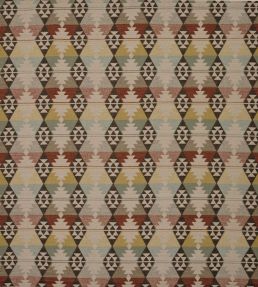 Caledonia Fabric by Osborne & Little Aqua/Terracotta
