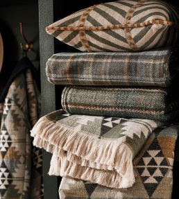 Fyne Fabric by Osborne & Little Leaf/Denim