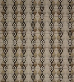 Caledonia Fabric by Osborne & Little Charcoal/Linen