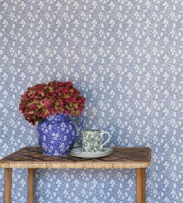 Calico Wallpaper by Barneby Gates Navy