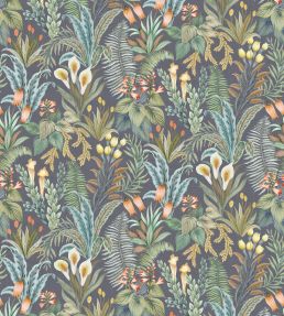 Calla Lily Wallpaper by Osborne & Little Midnight