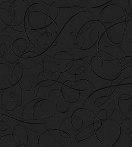 Calligraphy Bird Wallpaper by Moooi Midnight