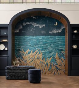 Callisto Mural by Casamance Marine / Dore