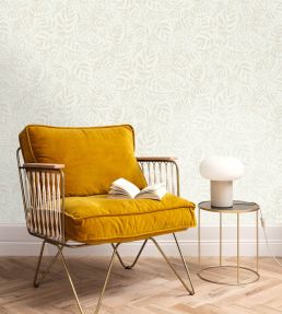 Caluna Wallpaper by Caselio Blanc irise
