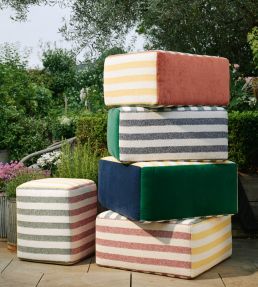 Inca Performance Velvet Fabric by Christopher Farr Cloth Verde