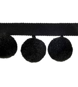Calypso Bobble Fringe 55mm Trimming by Houles Noir