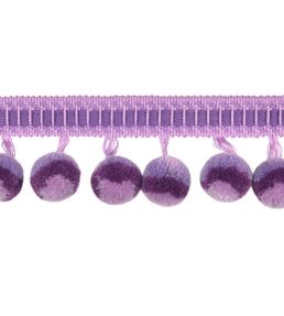 Calypso Multicolour Bobble Fringe 47mm Trimming by Houles Violette