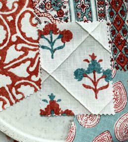 Camber Fabric by Baker Lifestyle Blue / Green