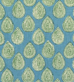Camber Fabric by Baker Lifestyle Blue / Green