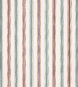 Camber Stripe Fabric by Jane Churchill Red/Teal