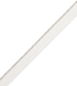 Cambridge Metallic Cord With Tape Trimming by Samuel & Sons Platinum
