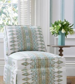 Cambridge Stripe Wallpaper by Thibaut Raspberry