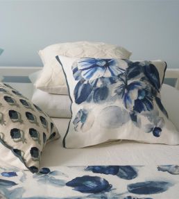 Camellia Cushion 50 x 50cm by Designers Guild Indigo
