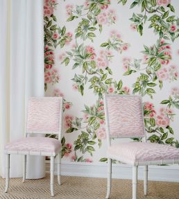 Camellia Garden Wallpaper by Anna French Navy and Linen