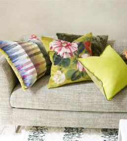 Camellia Velours Cushion 50 x 50cm by Designers Guild Mimosa