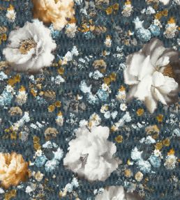 Camile Wallpaper by Clarke & Clarke Midnight/Gold