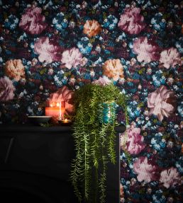 Camile Wallpaper by Clarke & Clarke Midnight