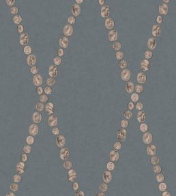 Cammei Wallpaper by Cole & Son Slate & Rose Gold