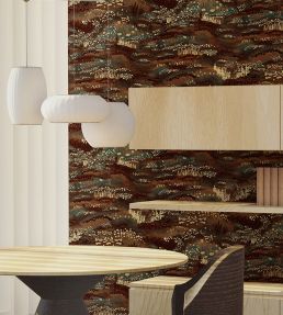 Camp Blau Wallpaper by Tres Tintas Brown