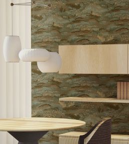 Camp Blau Wallpaper by Tres Tintas Light green