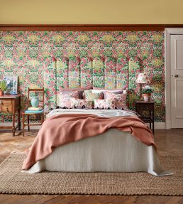Campanula Wallpaper by Morris & Co Peacock/Opal
