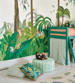 Candy Cane Fabric by Villa Nova Rainforest