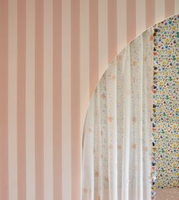 Candy Stripe Wallpaper by Villa Nova Blush
