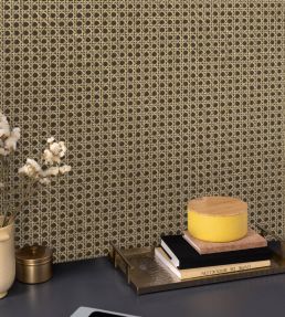 Cannage Wallpaper by Caselio Beige