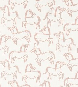Canter Print Fabric by Scion Dawn Pink